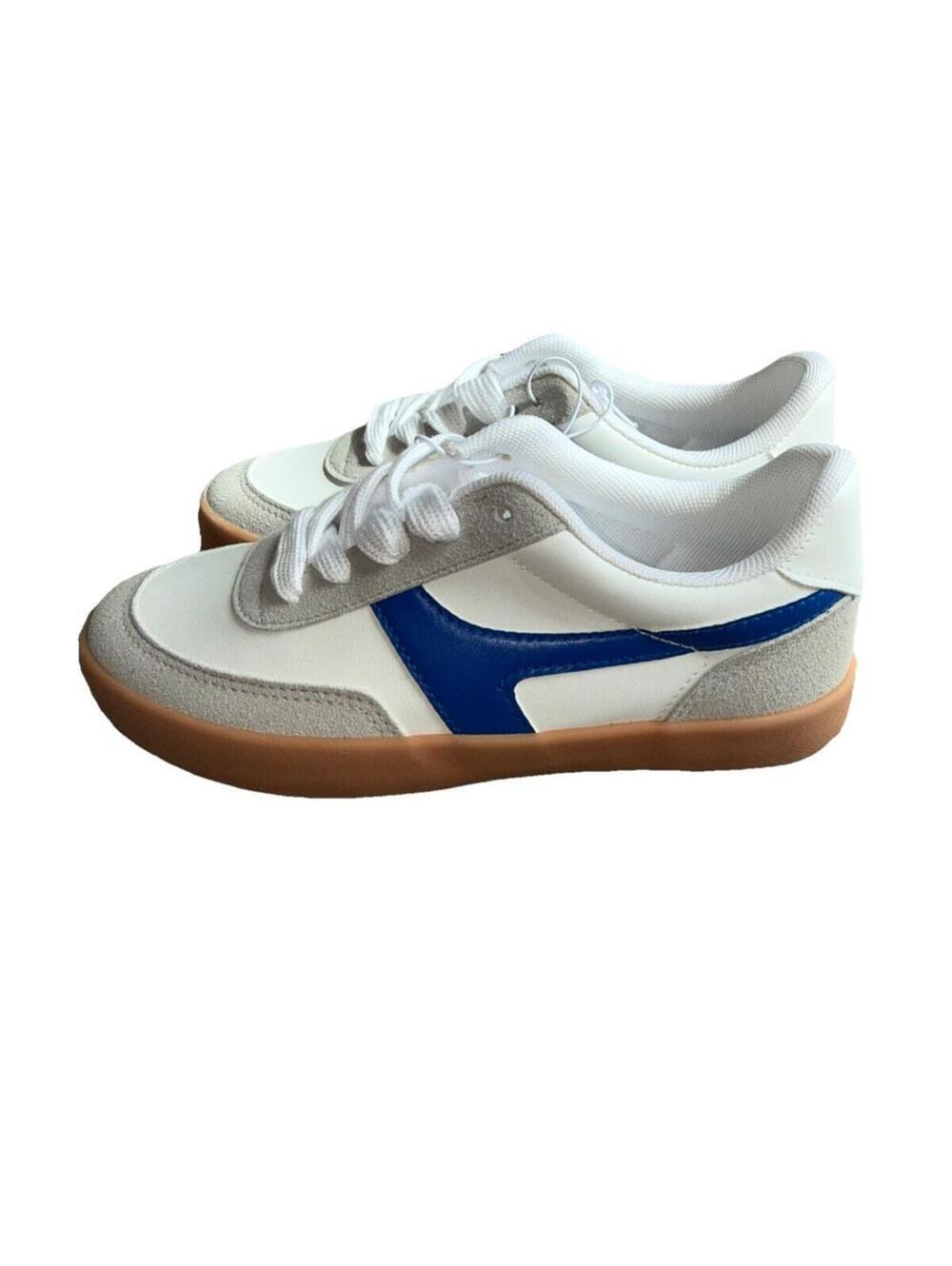 US Sports Boys Shoes Size 2 White And Blue. New No Box - Picture 3 of 5